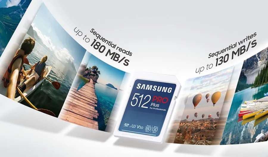 Karta pamięci Samsung SDXC PRO Plus 2023 128 GB V30 U3 UHS-I (180 MB/s) + czytnik SD